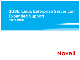 Linux Enterprise Server con Expanded Support