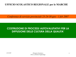 Costruzione di processi autovalutativi per la diffusione della cultura