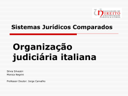Organiza&ccedil;ao judiciaria italiana