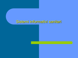 6-Sistemi informativi Sanitari