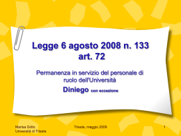 diniegomaggio2009. - Università degli Studi di Trieste