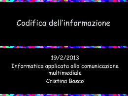 Codifica dell`informazione