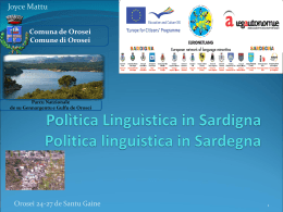J. Mattu, Politica linguistica in Sardigna