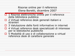 scarica risorse online per il reference