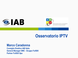 Marco Caradonna, Rappresentante di IAB Italia