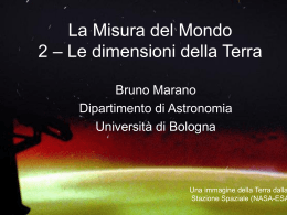 Le dimensioni della Terra - Scienzagiovane
