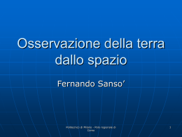 Osservazione della terra dallo spazio