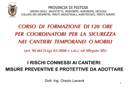 misure preventive e protettive da adottare