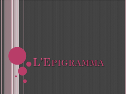 L Epigramma
