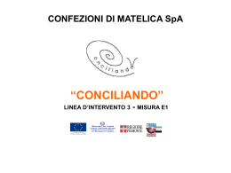Presentazione progetto "Conciliando" - Servizi per la PA