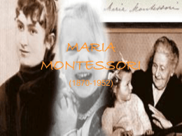 MARIA MONTESSORI