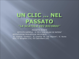 UN CLIC NEL PASSATO