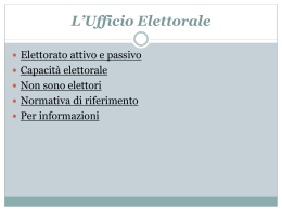 L`Ufficio Elettorale - Comune di Termini Imerese