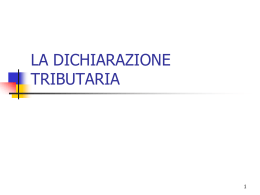 La dichiarazione d`imposta