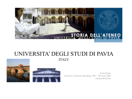 Universit&agrave; degli Studi di Pavia