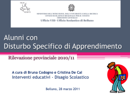 Rilevazione - Ufficio scolastico provinciale di Belluno