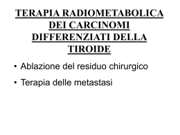 Terapia Radiometabolica del carcinoma tiroideo (M. Veltri)