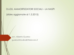 La nuova NASPI - Studiodirittielavoro.it