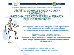 DECRETO COMMISSARIO AD ACTA U0079/2011