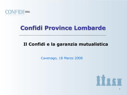 Confidi Province Lombarde
