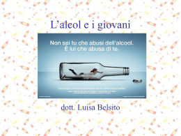 L`alcol e i giovani