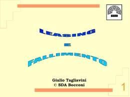 Leasing e fallimento
