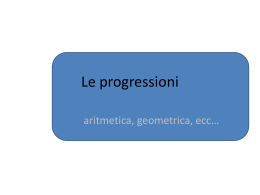 Le progressioni - Liceo Scientifico Ettore Majorana