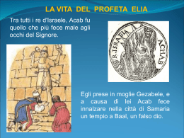 La vita del profeta Elia