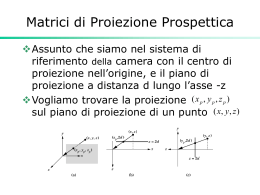 Matrici di Proiezione Prospettica