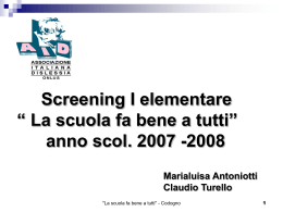 La scuola fa bene a tutti