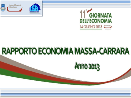 Slide Rapporto Economia 2013