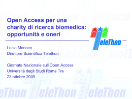 open access - Servizio di hosting