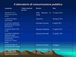 La &ldquo;Carta dei servizi&rdquo;