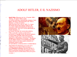 ADOLF HITLER, E IL NAZISMO - 3Bcorso2012-13