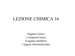 Legami chimici 2 - Liceo Foscarini
