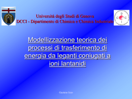 Modellizzazione teorica dei processi di
