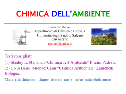 aaambiente chimica 2011-2012 - Università degli Studi di Salerno