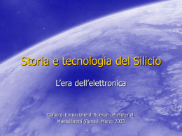 Storia e tecnologia del silicio