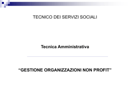 TECNICA AMMINISTRATIVA Rilevazioni contabili
