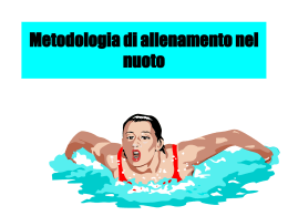 Metodologia di allenamento nel nuoto