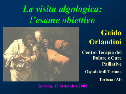 l`esame obiettivo