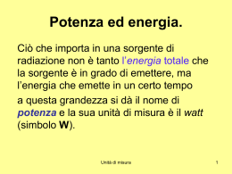 Unità di misura radiometriche