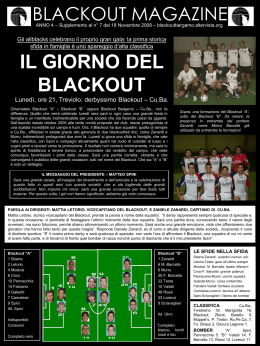 7 bis - Blackout Bergamo 2005 - Sito Ufficiale