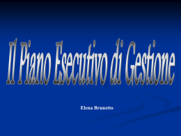 Piano Esecutivo di Gestione - Ordine dei Dottori Commercialisti e