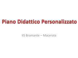 Piano didattico Personalizzato - Istituto Professionale IVO