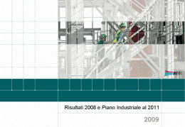Piano industriale al 2011