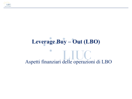 Il Piano Economico - Finanziario