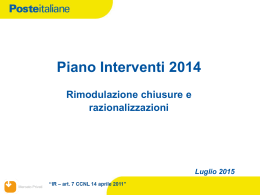 Piano Interventi 2014