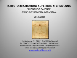 orale - IIS Leonardo Da Vinci &ndash; Chiavenna