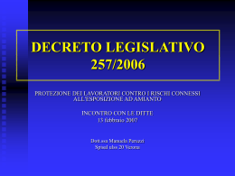 decreto legislativo 257/2006 - Dipartimento di Prevenzione